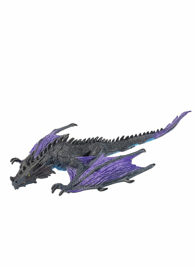 7.87 x 7.08 x 3.15 Inches Realistic Dragon Figurine Plastic Flying Dragon Model for Home Decoration