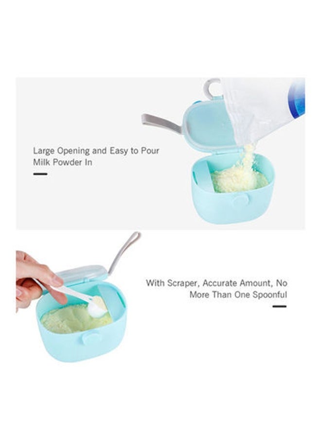 Large Capacity Compact Baby Milk Powder Container With Scoop And Leveller-Blue