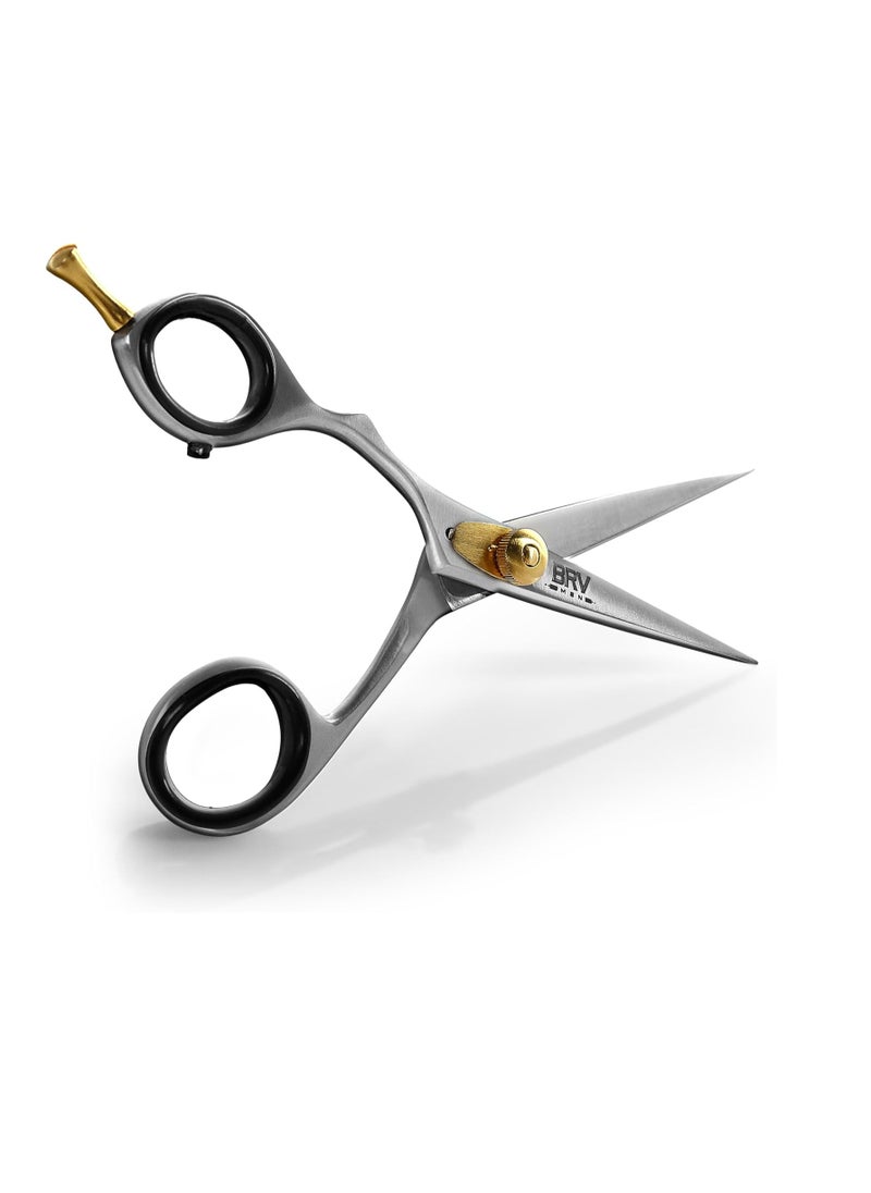 LEFT HANDED Razor Sharp Mustache & Beard Scissors - 5.5