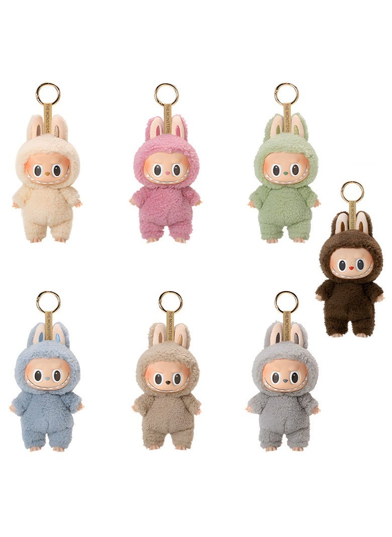 Pop marts LABUBU Keychain vinyl doll 17cm / Random Design / 1 set of ( 6 pcs)