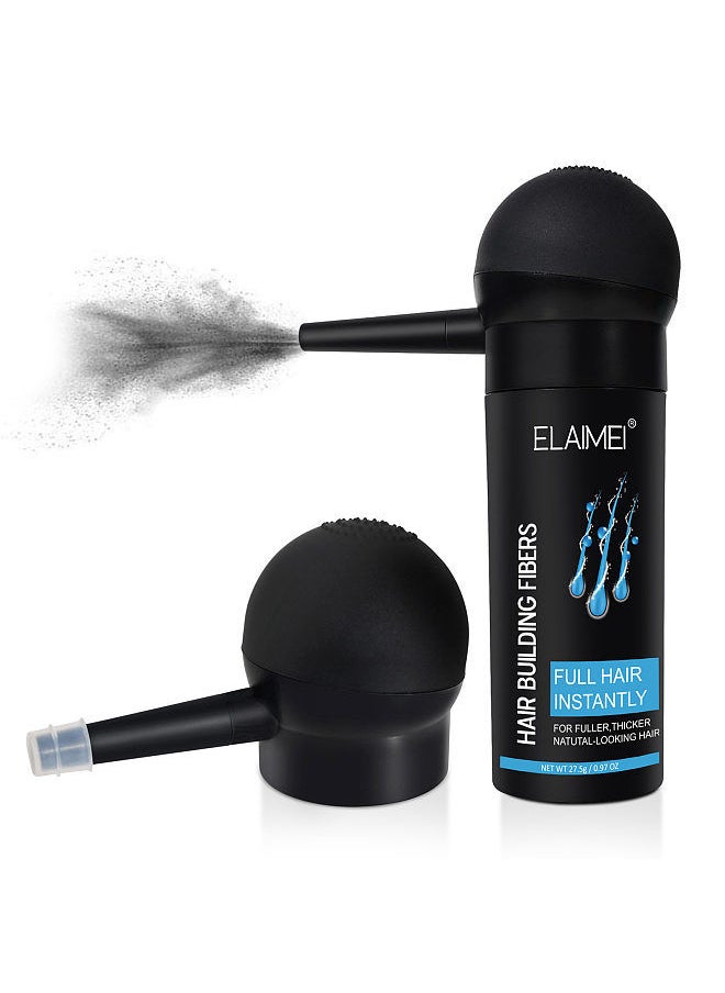 27.5g Hair Building Fibers with Spray Applicator Even Fine Spraying Full Hair Instantly for Fuller Thicker Natural-looking Hair