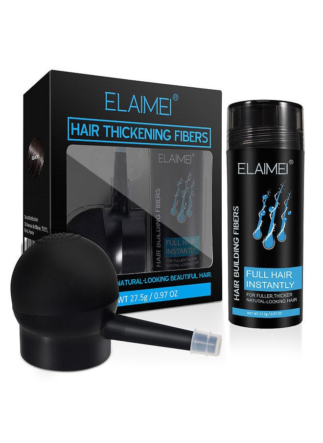 27.5g Hair Building Fibers with Spray Applicator Even Fine Spraying Full Hair Instantly for Fuller Thicker Natural-looking Hair