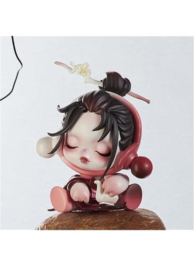 SKULLPANDA The Ink Plum Blossom Series Figures 1Box 2.5 inches Articulated Character Premium Design gifts for women Fan-Favorite blind box Collectible Toy Art Toy Action Figure