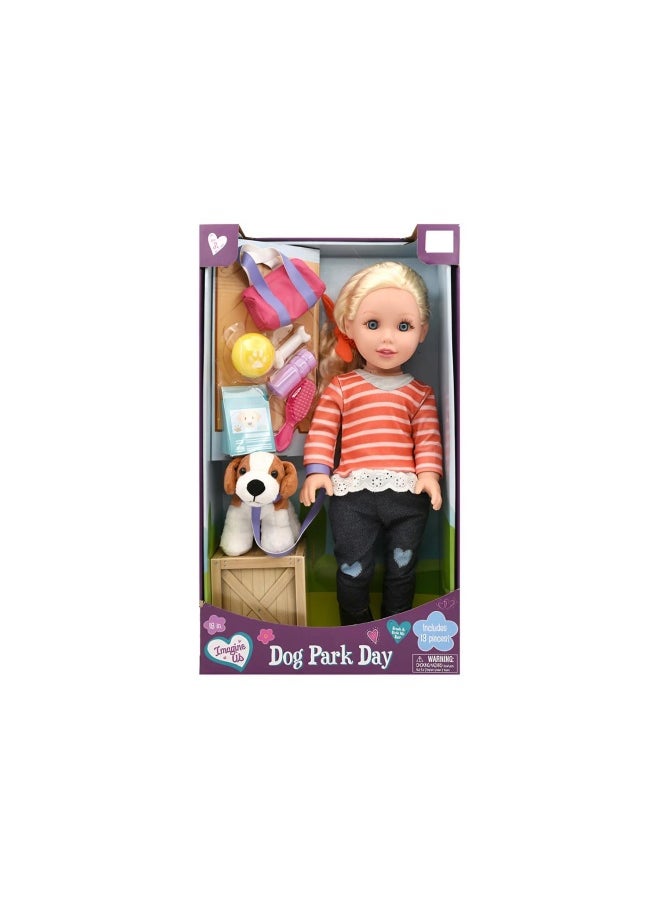 Baby Maziuna Imagine Us Dog Park Day Doll Playset (45.72 cm)