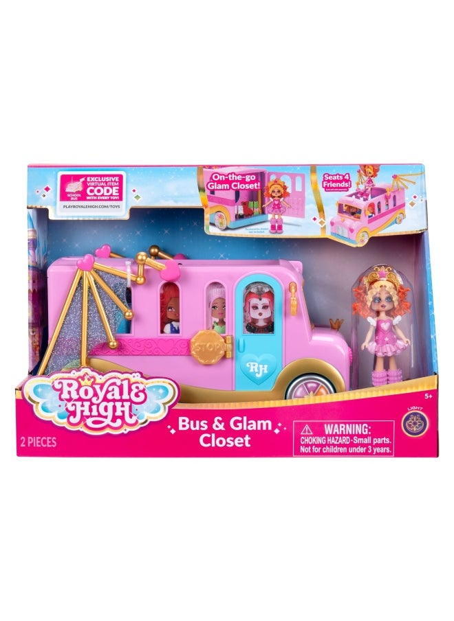 Disney Princess Royale High Bus & Glam Closet Set