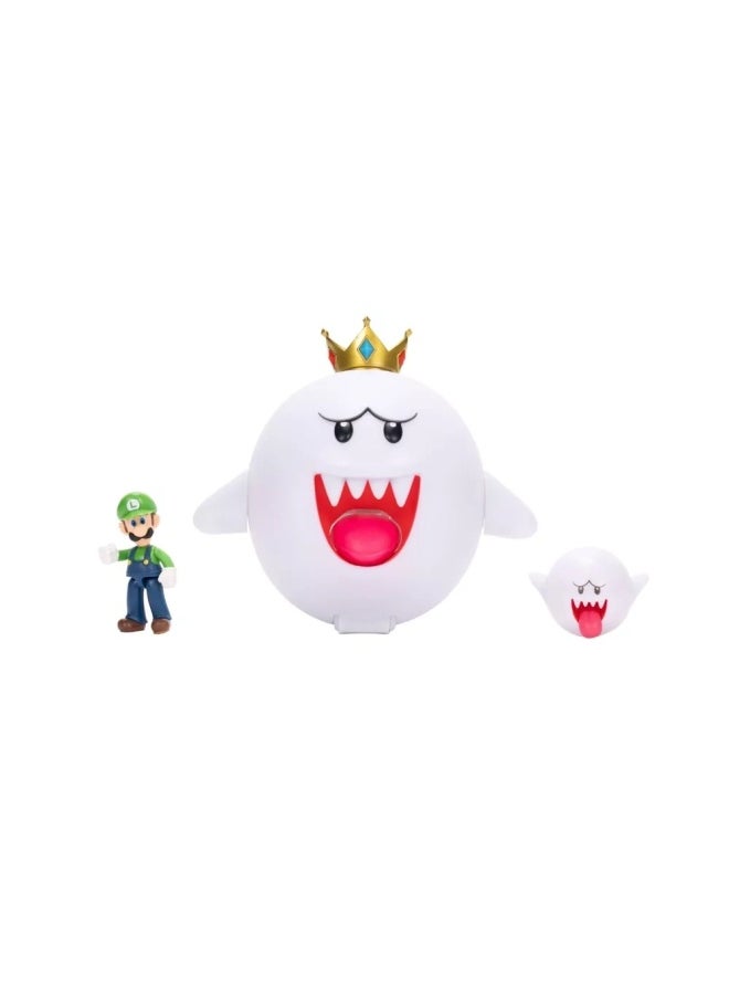 Nintendo Super Mario King Boo with Luigi Action Figure Set