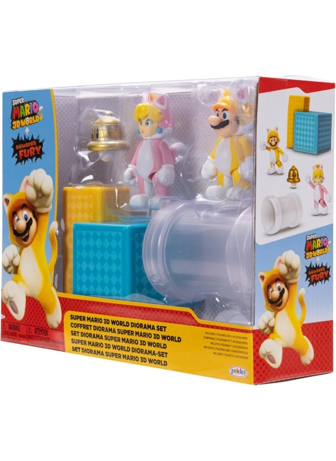 Nintendo Super Mario 3D Words with Bowsers Fury Action Figures (6.35 cm)