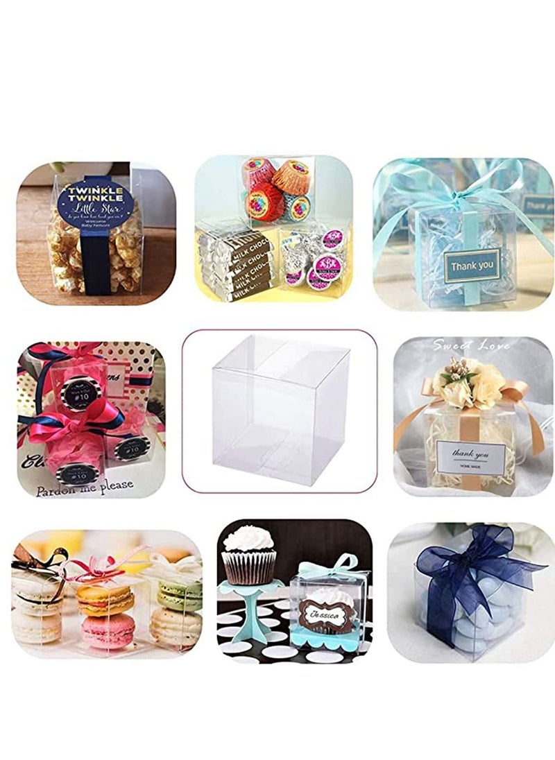 Clear Plastic Boxes Transparent Party Favor Boxes for Wedding Party Treat Candy Chocolate