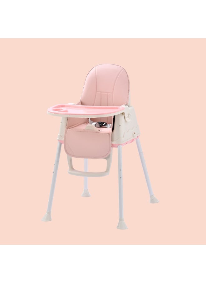 7-In-1 Adjustable And Foldable, 5-Point Safety Belt Baby Dining Chair