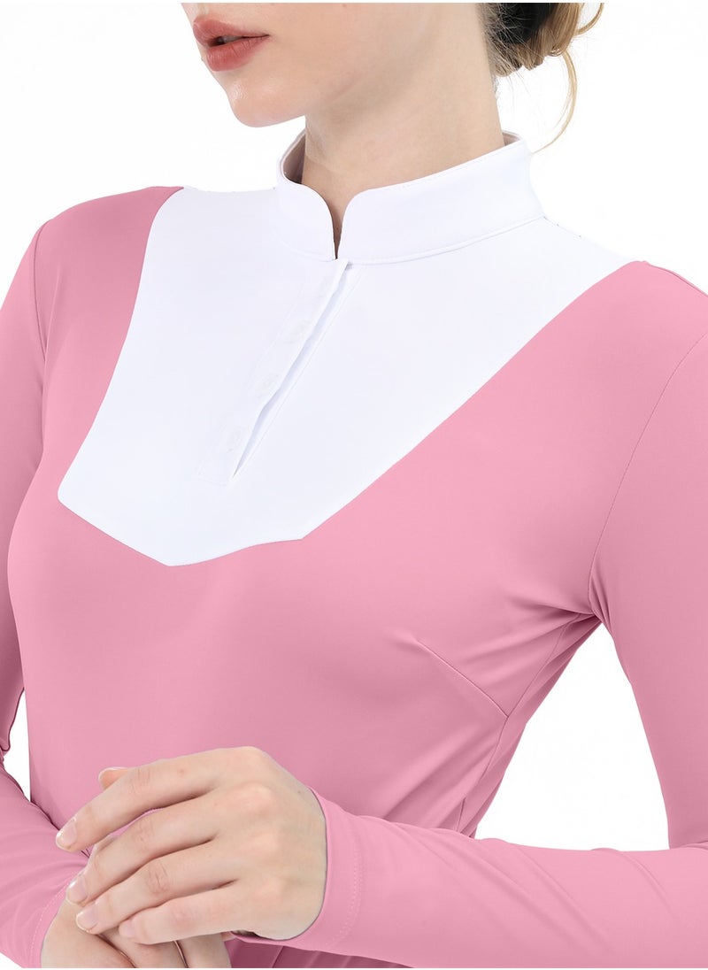 Equestrian Shirts Longsleeve Riding Top Women