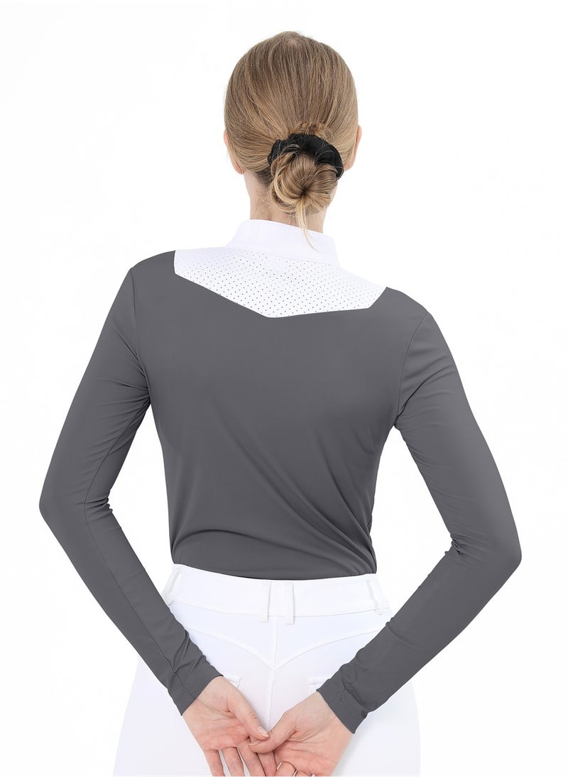 Equestrian Shirts Longsleeve Riding Top Women