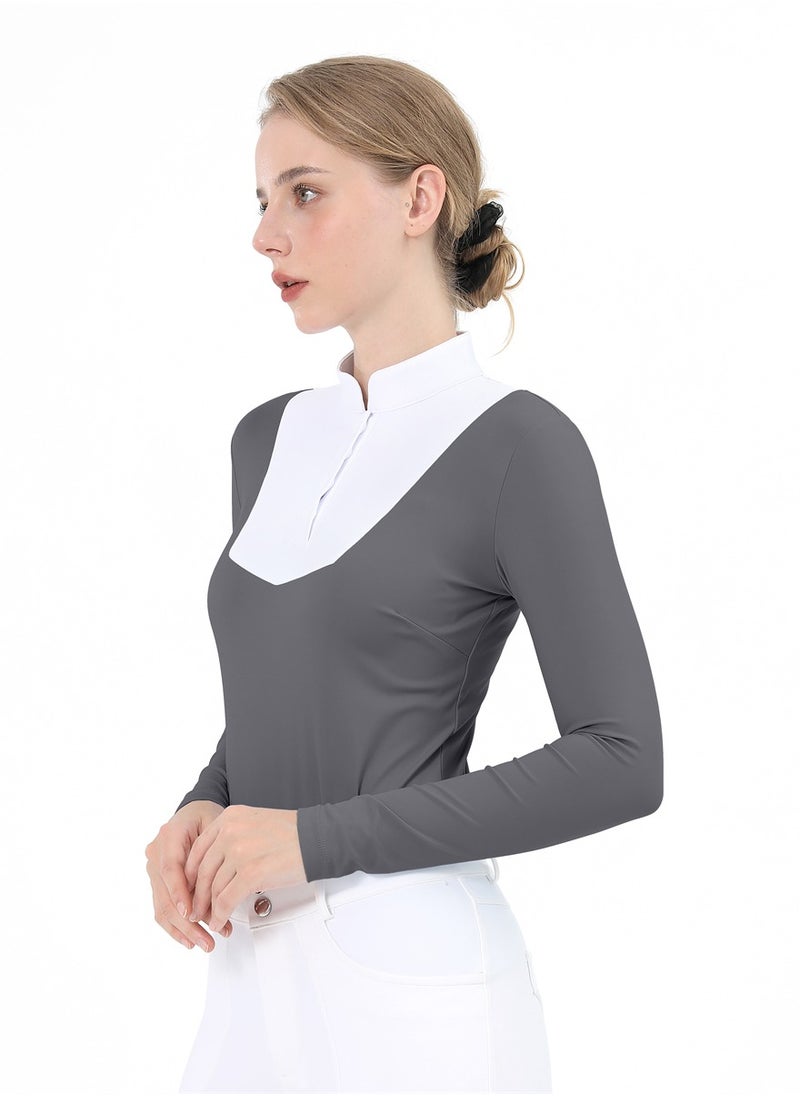 Equestrian Shirts Longsleeve Riding Top Women