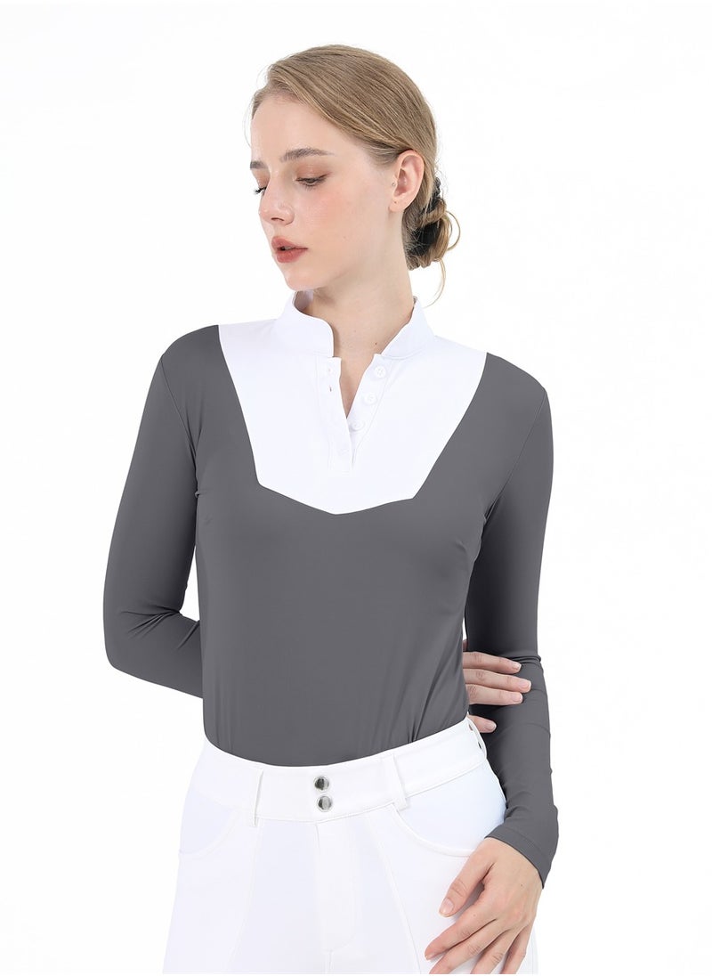 Equestrian Shirts Longsleeve Riding Top Women