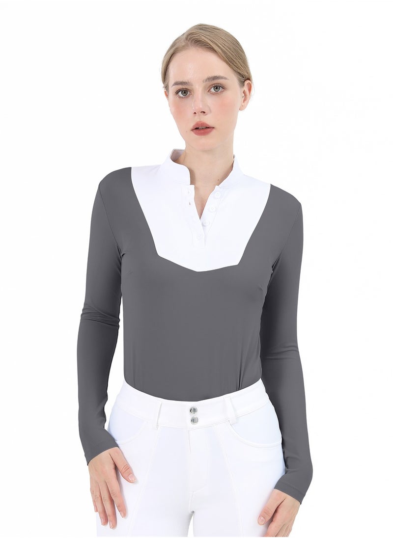 Equestrian Shirts Longsleeve Riding Top Women
