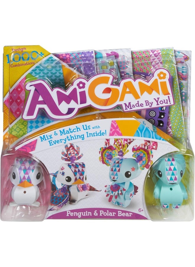 Mattel AmiGami Penguin and Polar Bear Figure 2-Pack