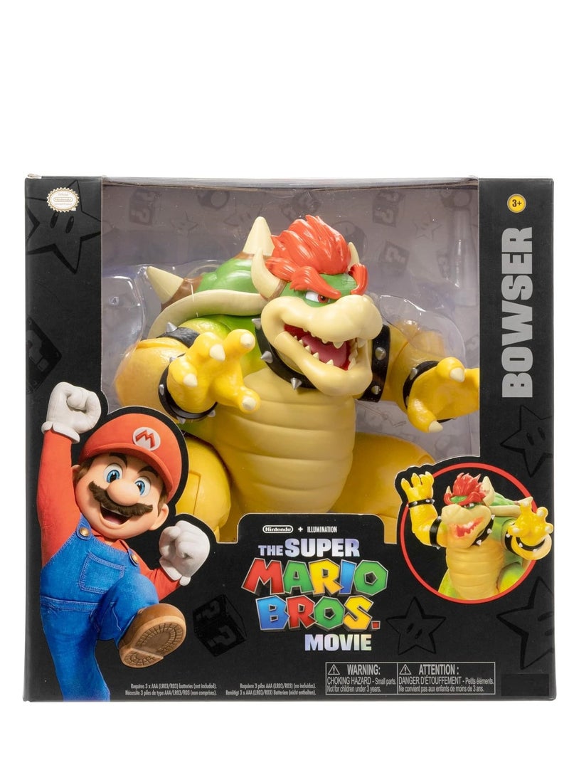 Super Mario Movie - Fire Breathing Bowser Action Figure