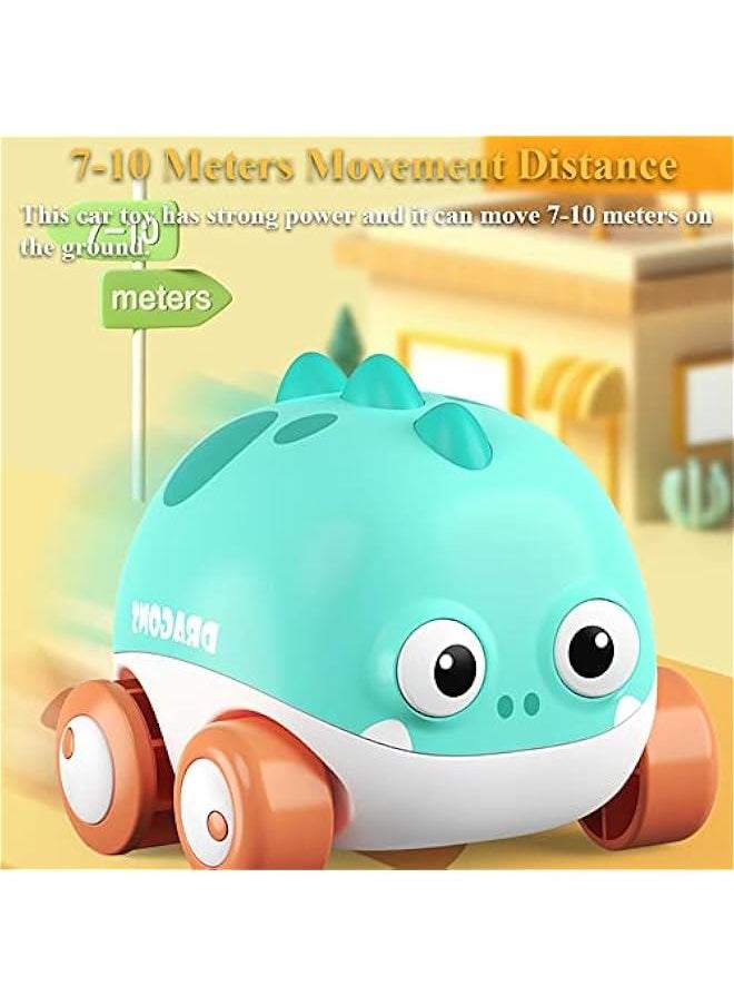 2PCS Amphibious Animal Car Toy, Windup Duck Bath Toy Dragon Car Toy Hen Car Bathtub Toy Cartoon Animal Car Water Toy Inertial Car Toy Land & Water Dual Mode Car Toy (Dragon+Duck)