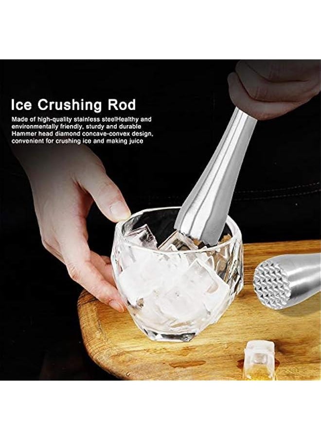 Ice Crushing Hammer, Stainless Steel Ice Mallet, Multi-Purpose Restaurant Use Bar Use for Ice