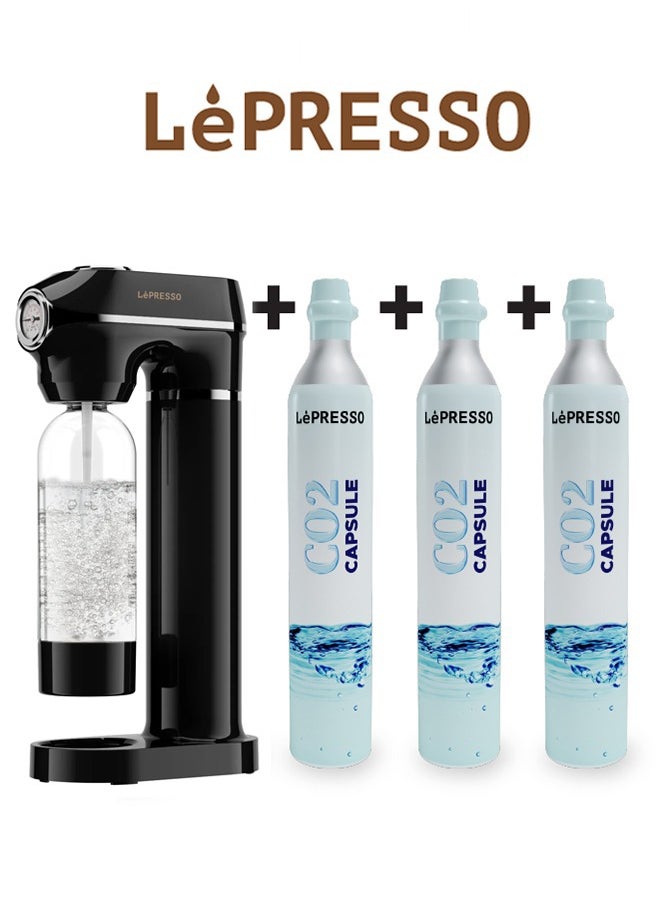 Carbonator Sparkling Water Maker 800mL with Three CO2 Capsule