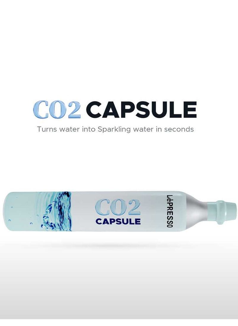 Carbonator Sparkling Water Maker 800mL with Three CO2 Capsule