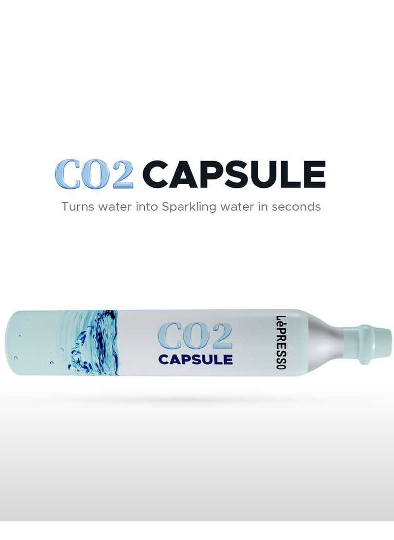 Carbonator Sparkling Water Maker 800mL with Two CO2 Capsule