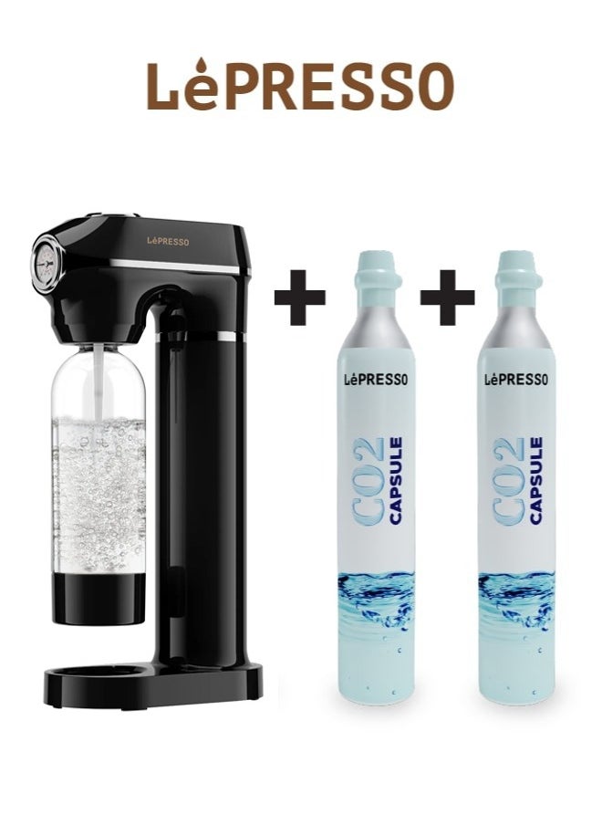 Carbonator Sparkling Water Maker 800mL with Two CO2 Capsule