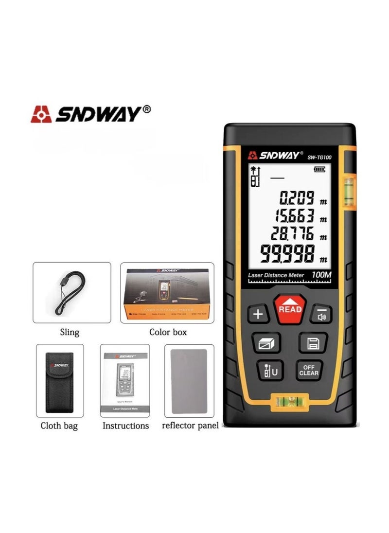 Sndway Laser Distance Meter Digital Trena Laser Tape Range Finder Build Measure Device Electronic Ruler Laser Tape Measure Roulette