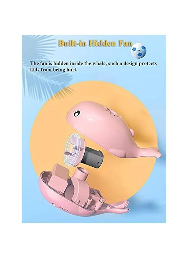 Floating Ball, Creative USB Rechargeable Whale Bladeless Fan Levitation Ball Flying Ball Portable and Safe Fan for Kids (White)