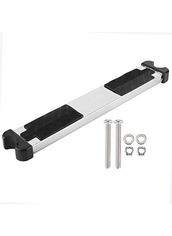 Ladder Pedal, 304 Stainless Steel Thickened Good Bearing Cpacity Swimming Pool Replacement Ladder Rung Steps Swim Stairs Steps Pedal with Non?Slip Rubber Pad for Hot Spring