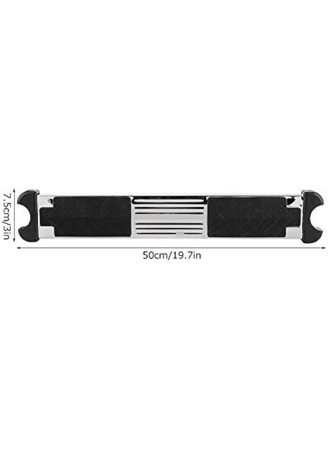 Ladder Pedal, 304 Stainless Steel Thickened Good Bearing Cpacity Swimming Pool Replacement Ladder Rung Steps Swim Stairs Steps Pedal with Non?Slip Rubber Pad for Hot Spring