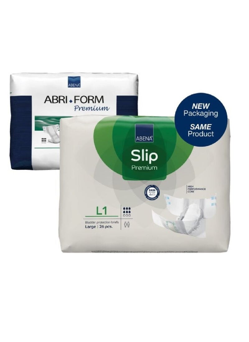 Slip Premium L1 Diapers 26's