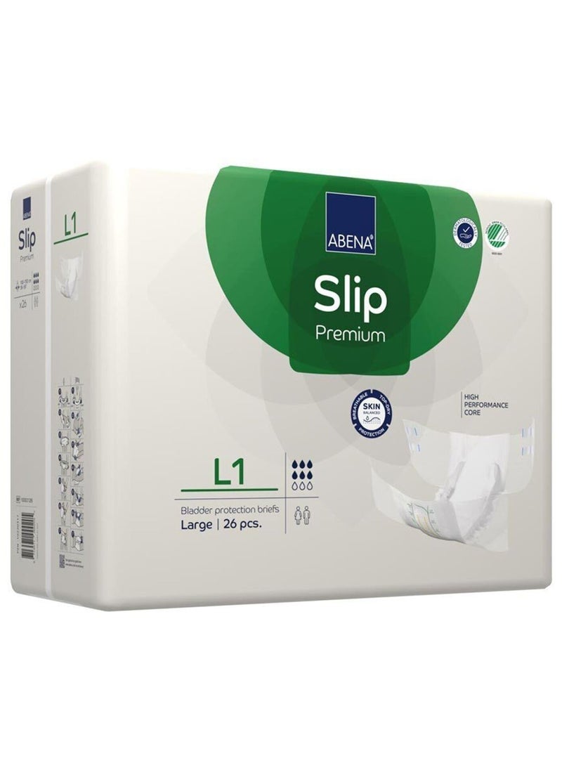 Slip Premium L1 Diapers 26's