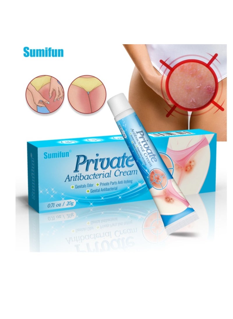 Private Antibacterial Cream - Ointment to Remove Itching Peculiar Smell Dermatitis Feminine Care Skin Cream 20g