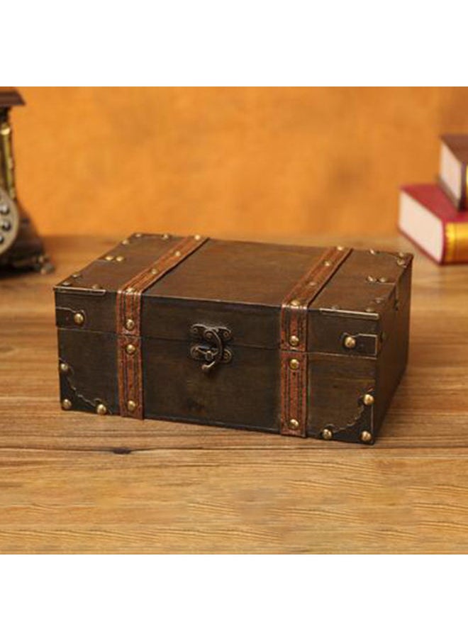 Wooden Treasure Keepsake Box Multicolour