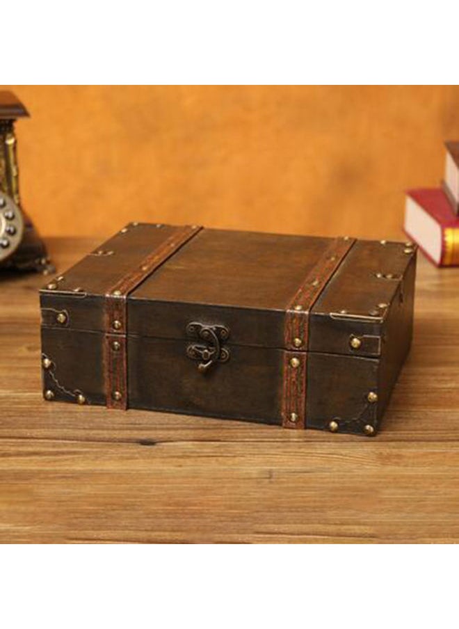 Wooden Treasure Keepsake Box Multicolour