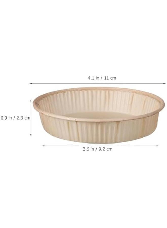 100pcs Paper Mini Tart Pans for Baking, mini pie tins 4Inch Mini Pie Pans, Non-stick, Oven safe, Microwave safe