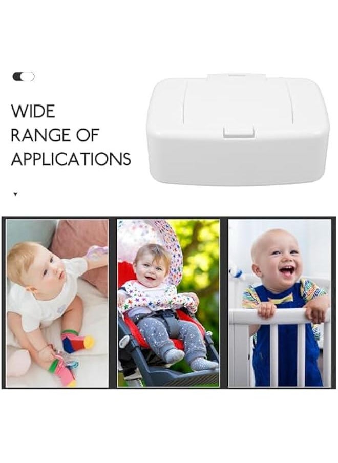 Wipes Dispenser Wipe Holder for Flushable Water Wipes Refillable Wipe Container Keeps Wipes Fresh Easy Open Close Case for Home Travel Ideal for Adult Use