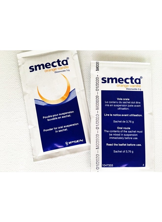 Original Smecta 3g Product of France 60 sachets Natural Treatment of Acute Diarrhea