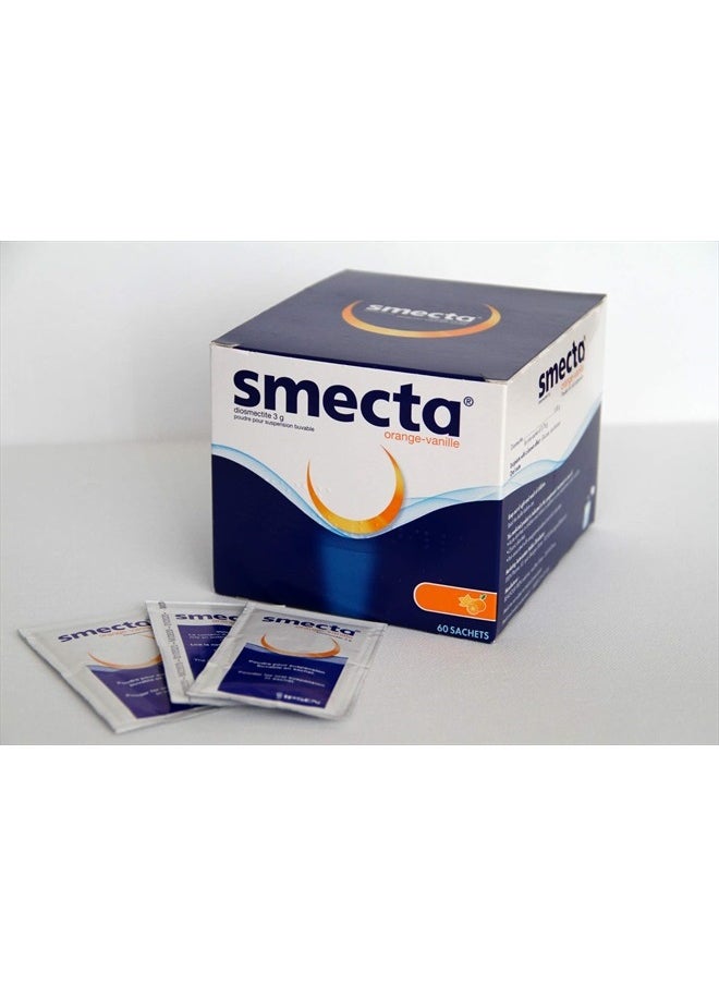 Original Smecta 3g Product of France 60 sachets Natural Treatment of Acute Diarrhea