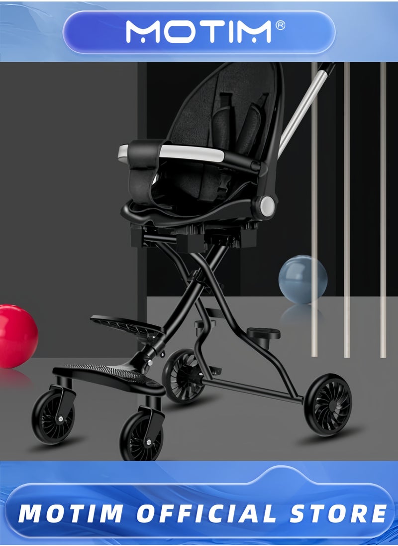 Baby Stroller Two-Way Lightweight Folding Walking Baby Stroller with Simple Baby Car Seat