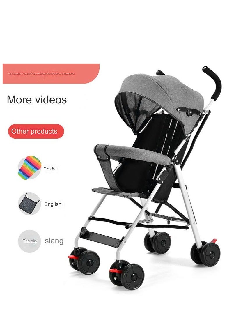 Baby Stroller With Sitting And Lying Function Lightweight Foldable Baby Push Umbrella Stroller