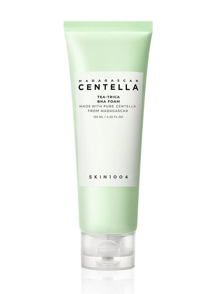 Madagascar Centella Tea-Trica BHA Foam Professional Cleansing Care and Relief to Acne-Prone Skin Green 125grams