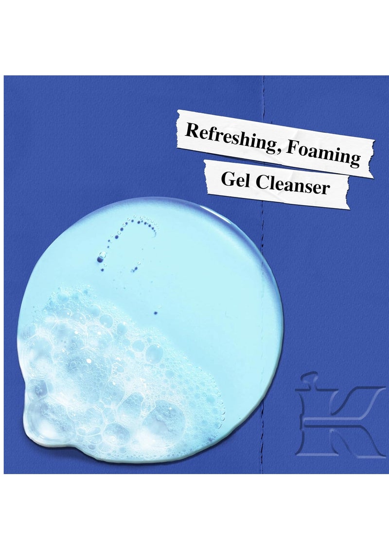 Kiehl's Facial Fuel Face Wash, Refreshing + Invigorating Men's Gel Cleanser, with Caffeine, Vitamin E and Menthol, Non-Drying Formula Moisturizes Skin, Great for Clogged Pores, for All Skin Types