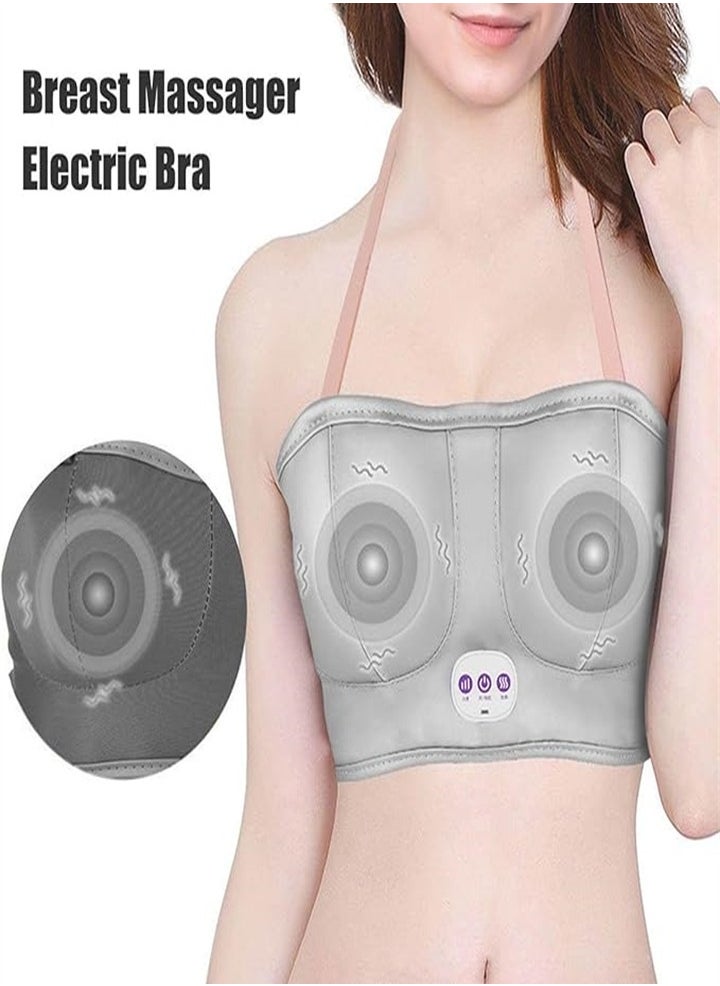 3 modes, wireless charging, electric bra smart vibration massager