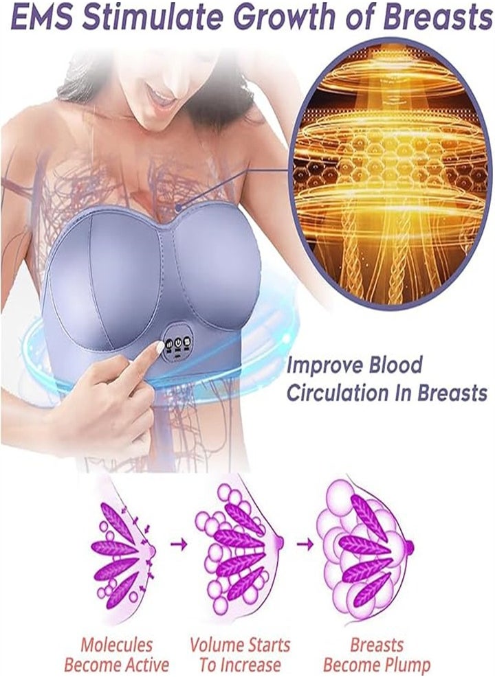 3 modes, wireless charging, electric bra smart vibration massager