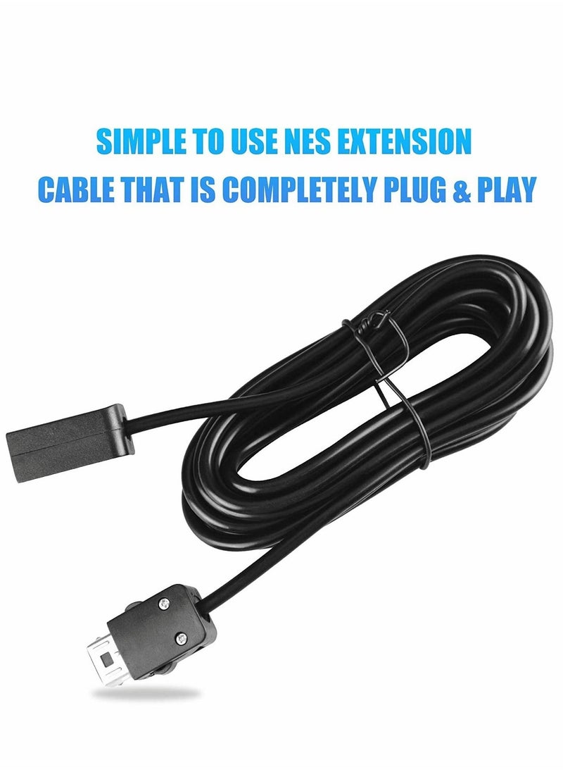 Controller Extension Cable for Nintendo SNES Classic Controller, 2pcs 3m (10ft) Extension Cable Accessories Compatible Super SNES Classic Controller (2017) and Mini NES Classic (2016)