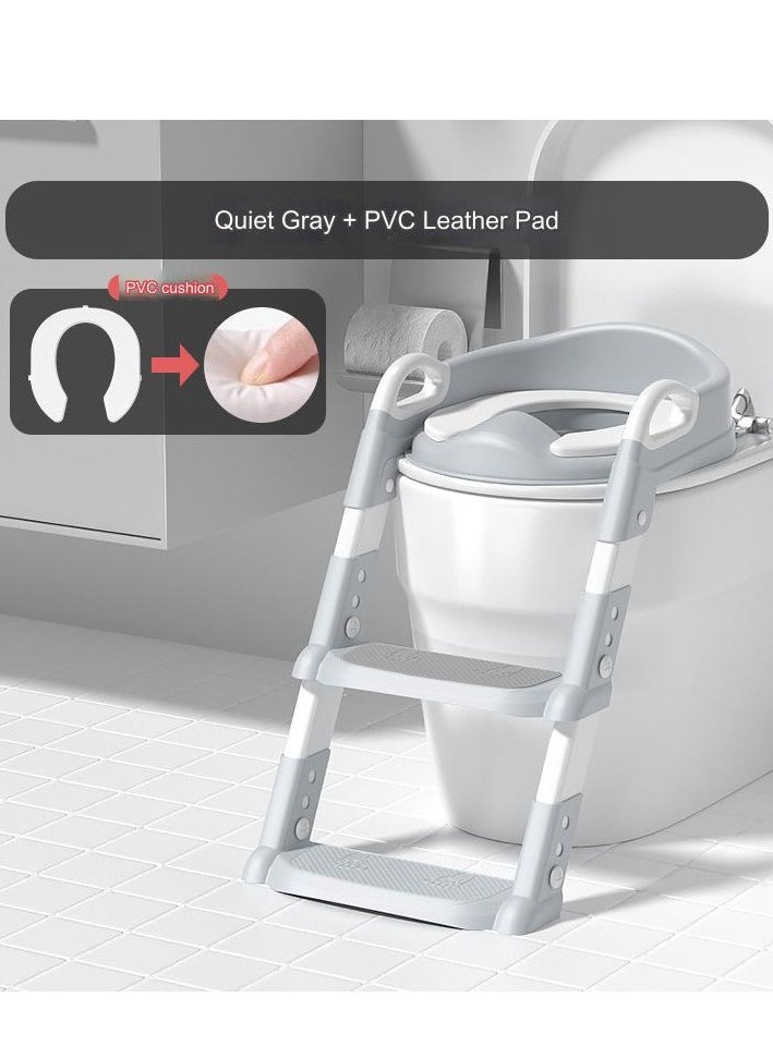 Children's Toilet Portable Toilet Seat Foldable Auxiliary Toilet Ladder