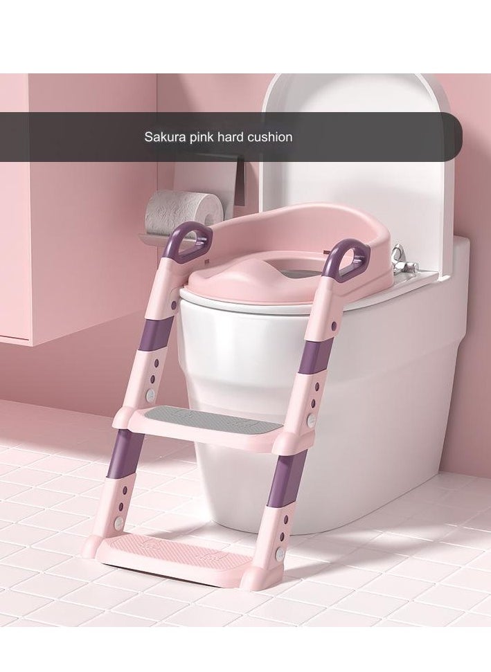 Children's Toilet Portable Toilet Seat Foldable Auxiliary Toilet Ladder