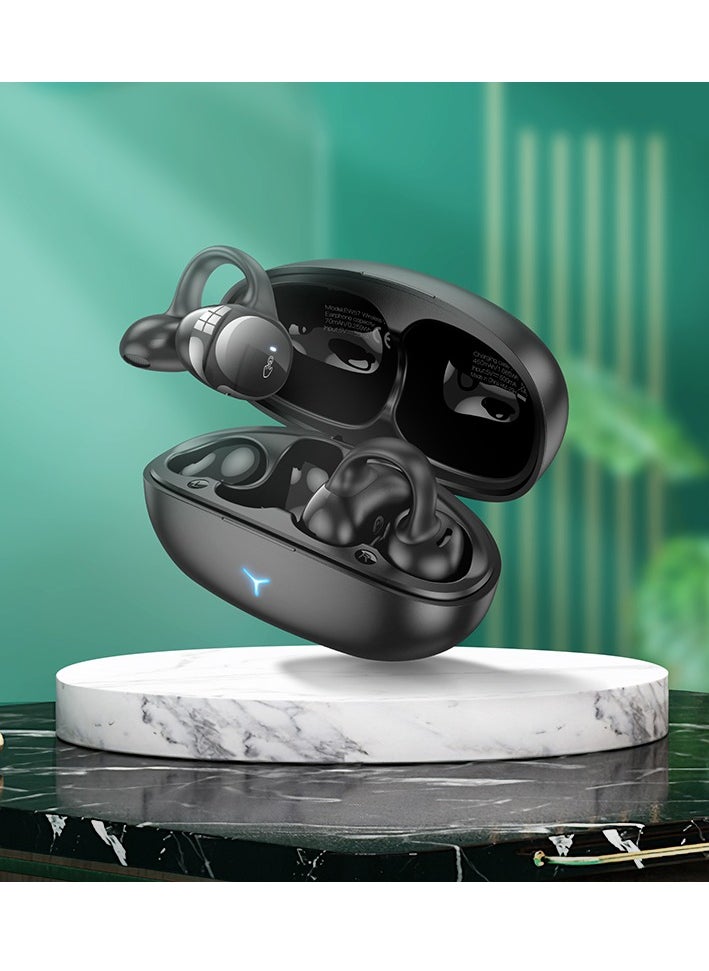 hoco. EW57 Auspicious Clip-On True Wireless Bluetooth Headset – Bluetooth 5.3, 11-Hour Playback, Siri Support