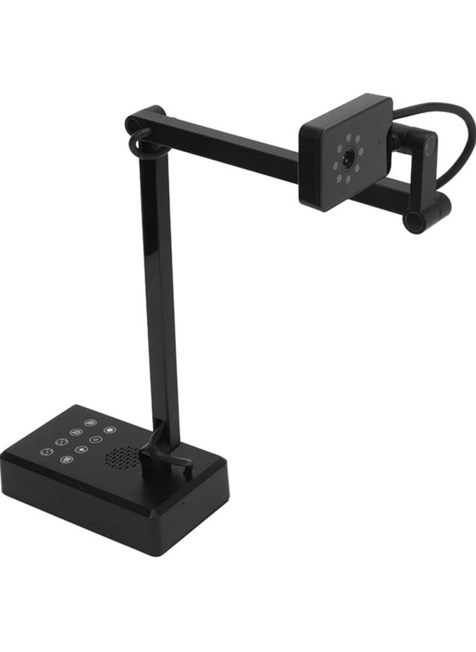 USB Document Camera for Teachers and Classroom, 4K 16MP Ultra HD Adjustable Angle Book Scanner Doc Camera for Live Demo, Web Conferencing, Distance Learning, Remote Teaching